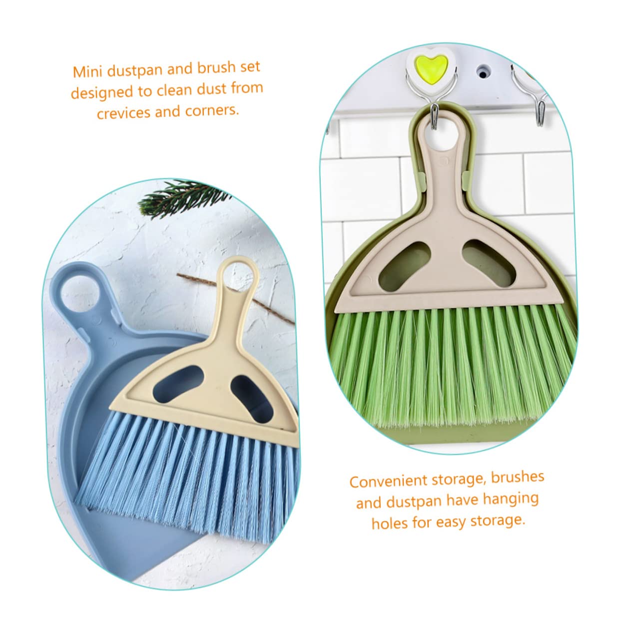 HAPINARY 6 Sets Desktop Cleaning Brush Desktop Cleaning Broom Cleaning Broom Dustpan Small Table Broom Mini Broom Cleaning Brush with Dustpan Mini Dustpan Broom and Dustpan Desktop Broom Pp
