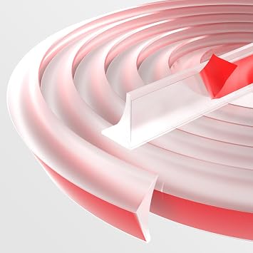 78inch Shower Threshold Water Dam Barrier Shower Door Bottom Seal Strip, Silicone Rubber Kitchen Sink Splash Guard, Corner Water Retaining Strip for Countertop, Bathroom Transparent