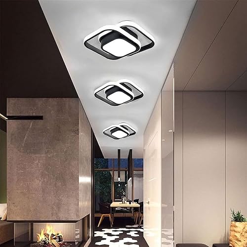 Miniatura 3 de Lámpara de techo moderna LED de montaje empotrado, lámpara de techo cuadrada de acrílico para sala de estar, comedor, estudio, villa, dormitorio,