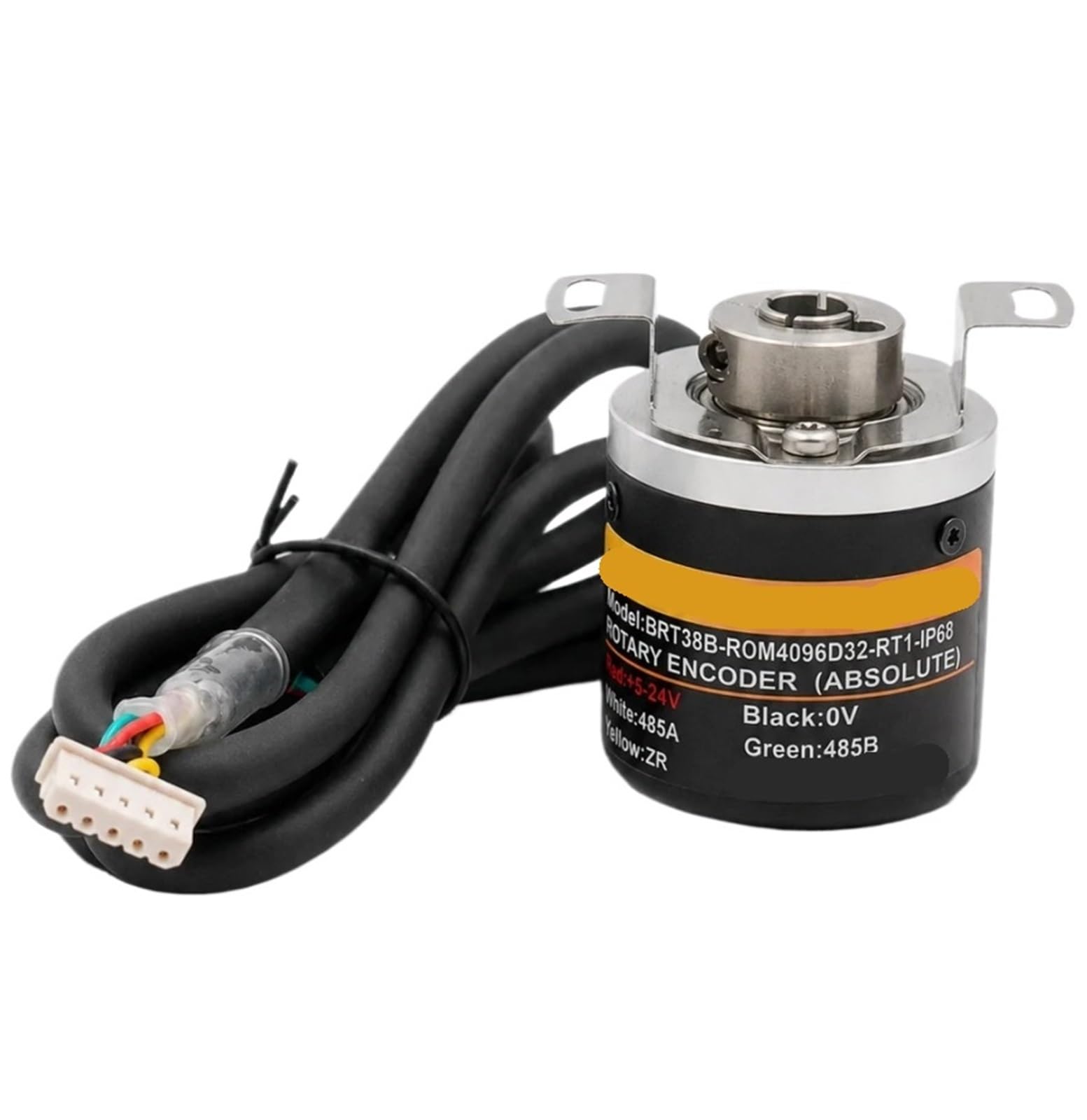 Codificador absoluto de eje hueco de 8mm, interfaz analógica magnética rotativa, Sensor de velocidad de ángulo de giro único(CANopen,10bit)
