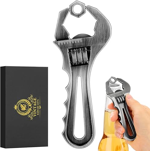 Abrebotellas vintage con forma de llave fija, abrebotellas de metal resistente, regalo perfecto para hombres, mujeres, Halloween, Navidad, ideal