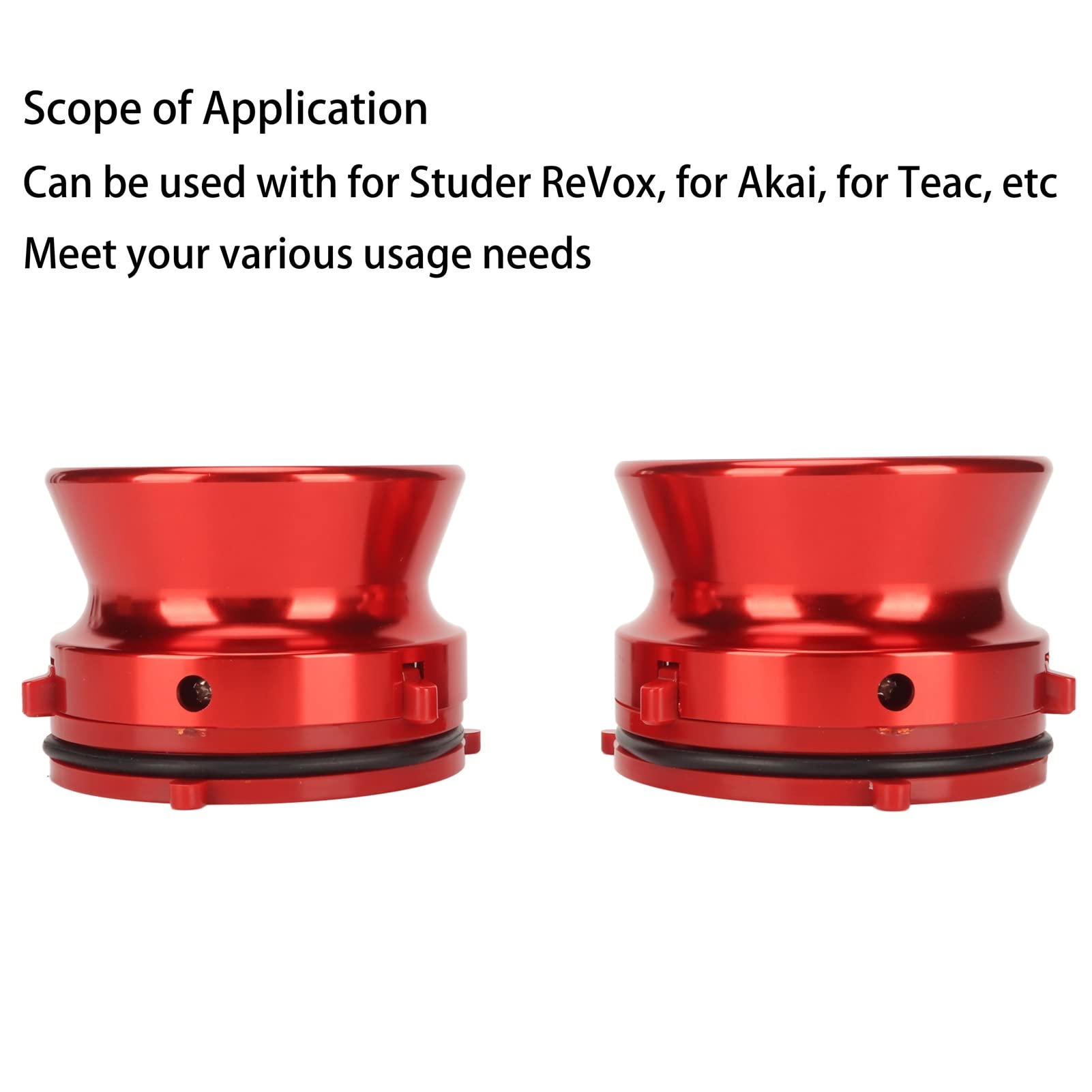 Cocoarm 10 Cal NAB Adaptery do Szpul, Stop Aluminium (czerwony)