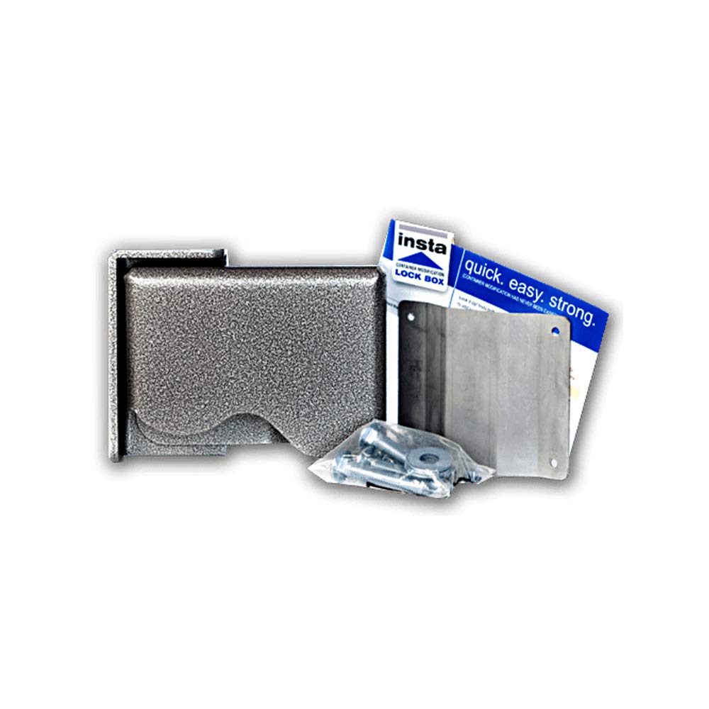 Shipping Container Bolt-on Lockbox Left Hand Opening | With 94mm Padlock