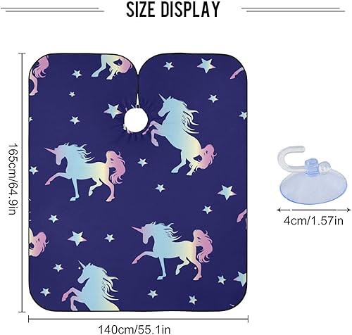 Miniatura 3 de Magic Unicorn Hair Cutting Capes for Adults Salon Barber Cape with Adjustable Closure Hairdresser Cape for Men Women Haircut