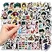 JCQAYB 100pcs Cartoon My Hero Academia Stickers for Kids Water Bottle, Cute Waterproof Vinyl Stickers for Adult Teen Girl Laptop Skateboard Bike Guitar Travel Case Helmet Notebook Scrapbook
