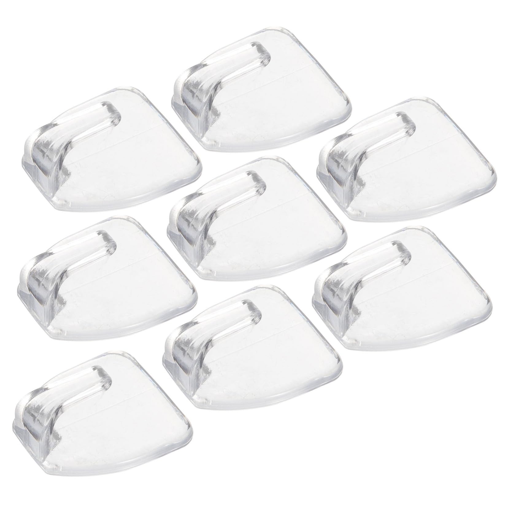 UKCOCO 32piezas Ganchos Adhesivos Transparentes Para Colgar Pared Ganchos Resistentes Para Baño y Cocina Instalación Fácil Sin Daños Para Toallas y Accesorios Del Hogar