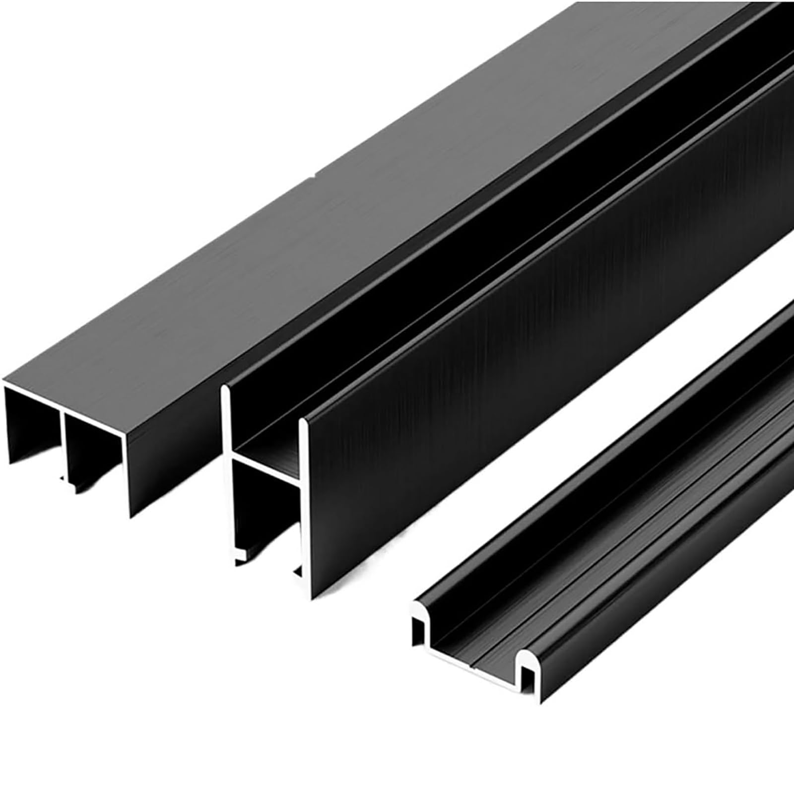 Slish Home nizat Solut Rail de porte coulissante en aluminium pour cabi et vitrines, en acrylique, lisse pour un accès facile