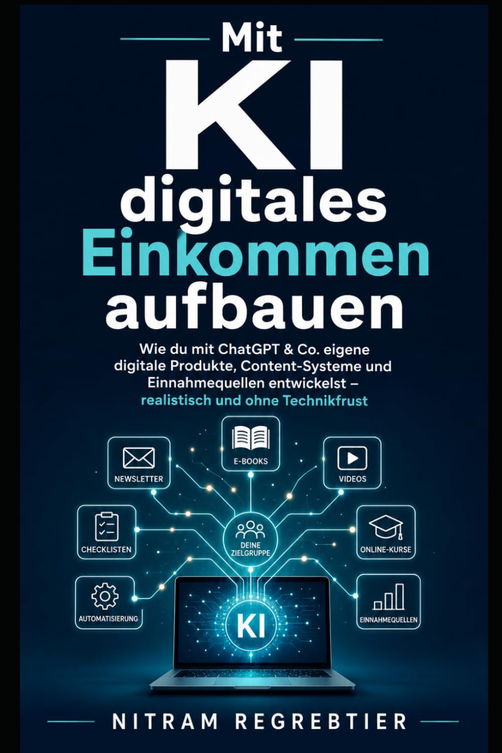 Mit KI digitales Einkommen aufbauen: Wie du mit ChatGPT & Co. eigene digitale Produkte, Content-Systeme und Einnahmequellen entwickelst – realistisch, verständlich und ohne Technikfrust