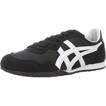 Onitsuka Tiger Serrano Classic Running Shoe, Black/White, 5.5 M US, Black/White, Medium