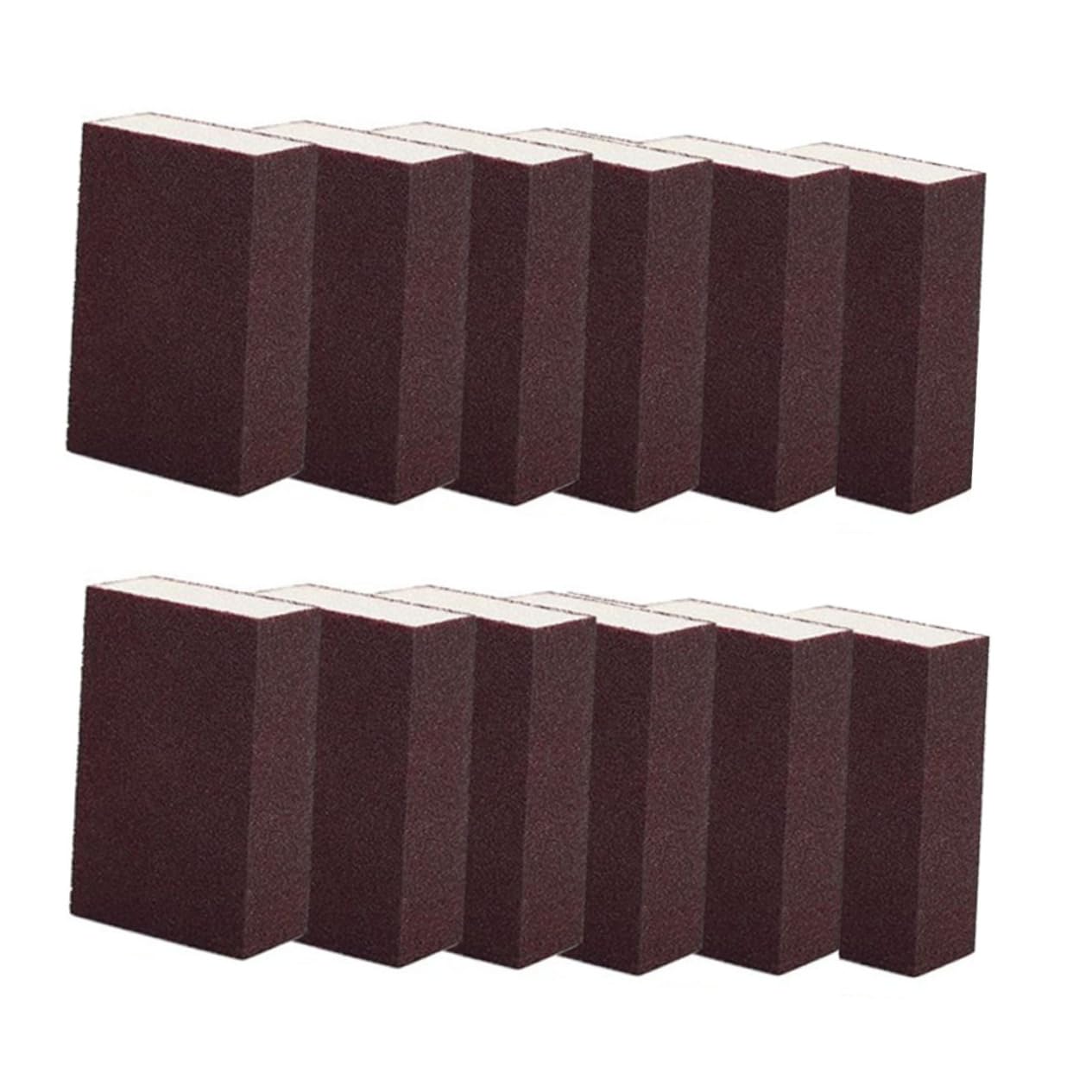 Alipis Esponjas De Lijado para Limpieza De Ollas y Sartenes 12 Piezas Tamaño 10x7x2,5 Cm Abrasivo De Alúmina Reusables para Cocina, Estufa y Bricolaje, Lavables y Multifuncionales para Uso Doméstico