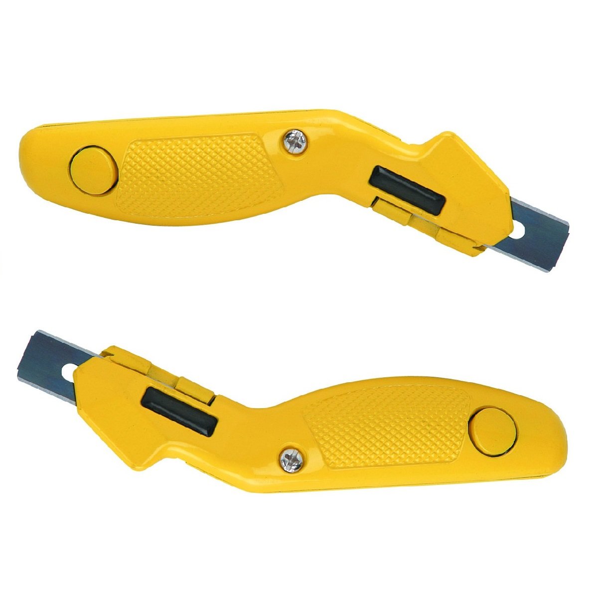 New (Set of 2) Carpet Knives Pivoting Carpet Knife with Magnetized Storage with Push Button Easy to Open