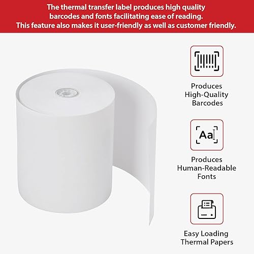 Miniatura 7 de Staples 911869 Rollos térmicos para caja registradoraposición 3 18 pulgadas x 273 pies 50cartón (18297-Cc)