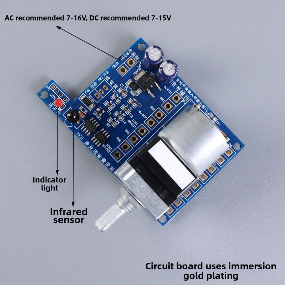 Potenciómetro de volumen de placa preamplificador de control remoto 50K