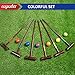 ropoda Six-Player Deluxe Croquet Set with Wooden Mallets, Colored Balls, Vintage Style, Sturdy Carrying Bag for Adults &Kids, Perfect for Lawn, Backyard, Park