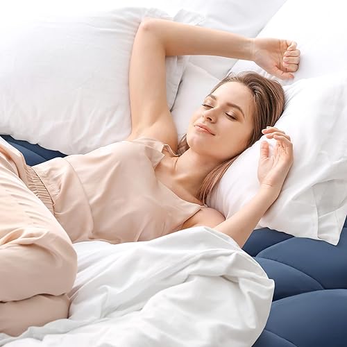 Miniatura 5 de Sopat Cubrecolchón de tamaño Queen, extragrueso, de 8 a 21 pulgadas, bolsillo profundo, relleno alternativo suave, protector de colchón, 60 x 80