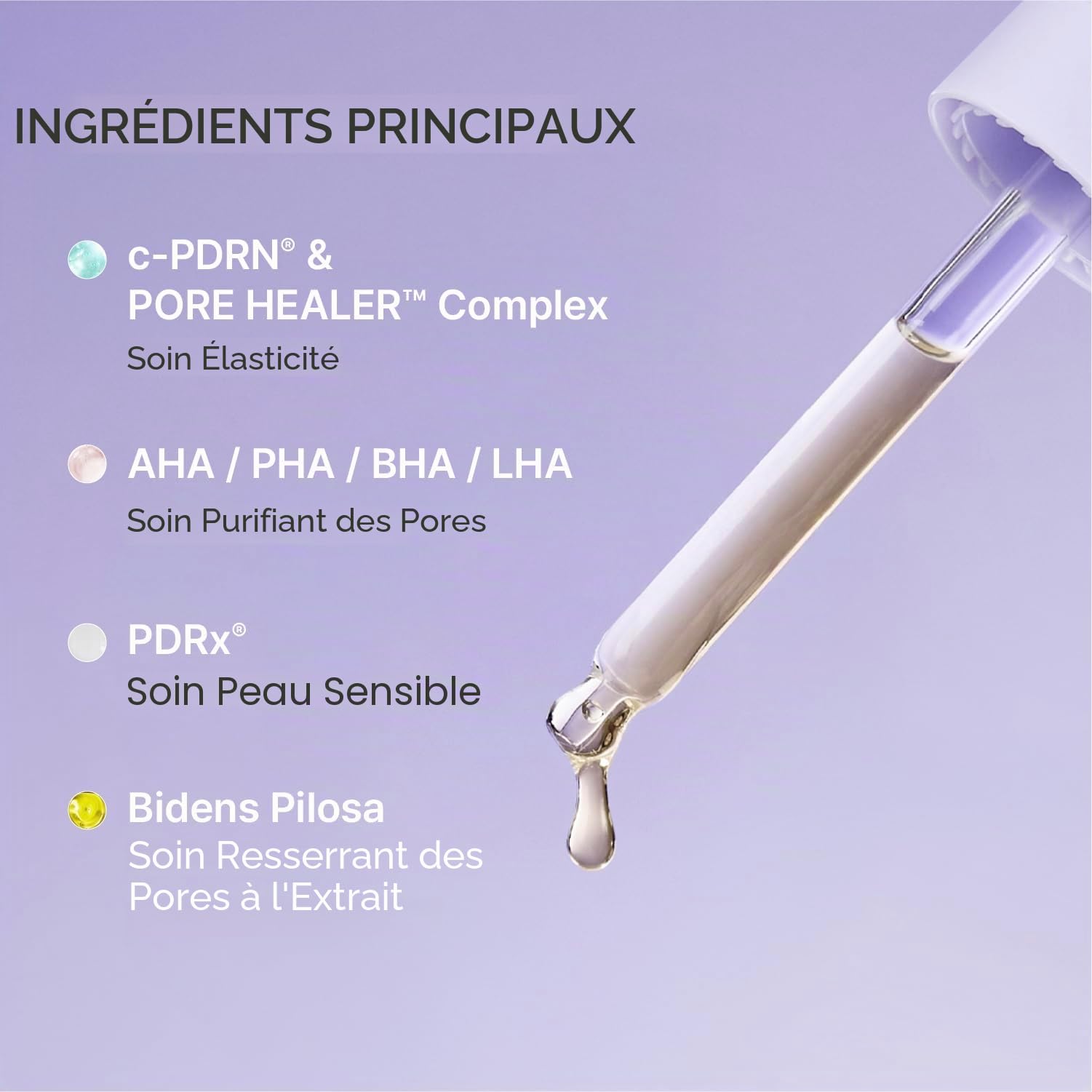 REJURAN Ampoule Resserrant Les Pores Pdrx 5% & C Pdrn 0,5% Sérum Visage Aux Aha/Pha/Bha/Lha Et À L'Hamamélis. Aide À Affiner L'Apparence Des Pores. 30 Ml (1 Unité)