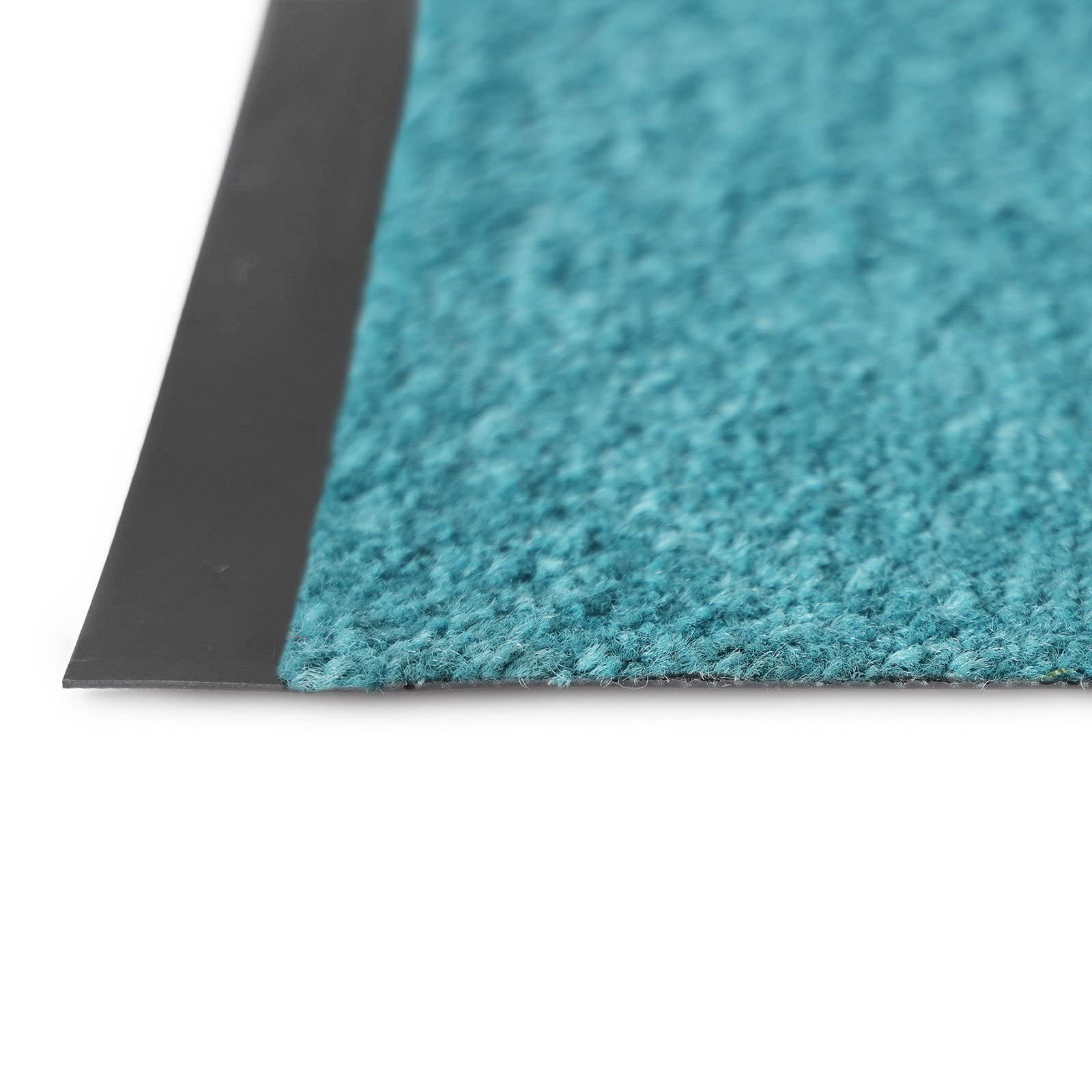 Floordirekt Paillasson sur mesure, 120 x 250 cm, Turquoise, Tapis d'entrée, Paillasson, Tapis de porte, Tapis d'accueil, Tapis anti-poussière, Vendu à la découpe, Mono