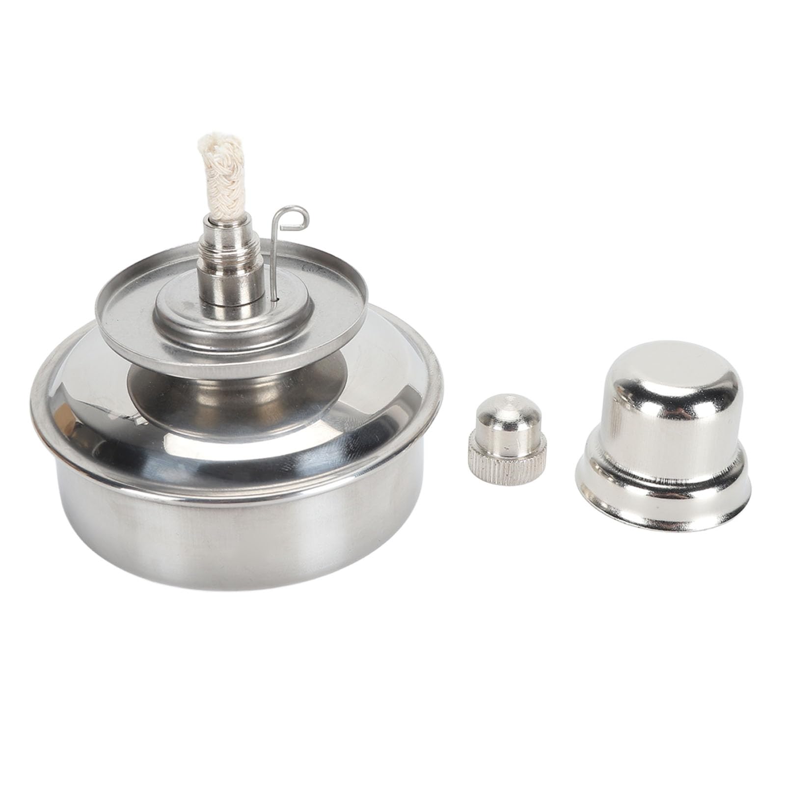 Brûleur de Lampe à Alcool, Lampe à Alcool en Acier Inoxydable, Antidéflagrant et étanche, pour Chauffer les Outils en Cuir de Laboratoire (100 ml réglable)