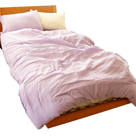 Amazon ダブルガーゼ 掛け布団カバー セミダブル ラベンダー Harvest Room ハーベストルーム コットン 綿100 布団カバー 2重 ガーゼ シンプル ナチュラルカラー 掛けふとんカバー オンライン通販