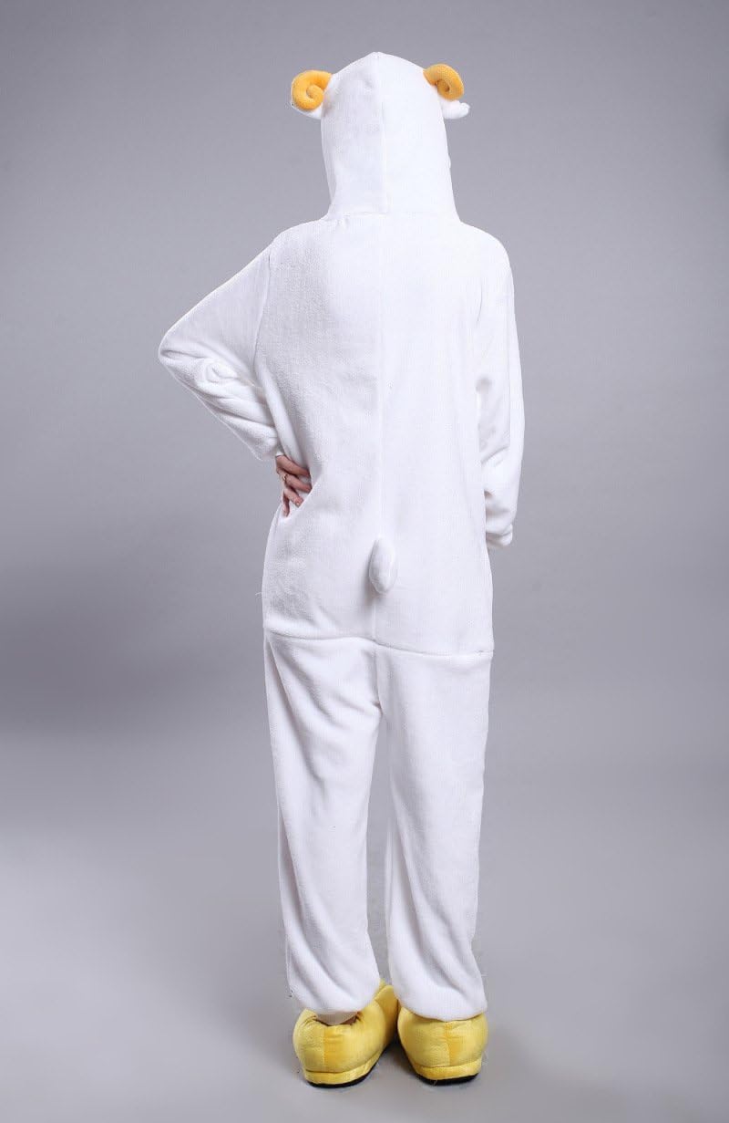Honeystore Cosplay Halloween Romper Sheep Animal Costume Party Pajama 1-Piece