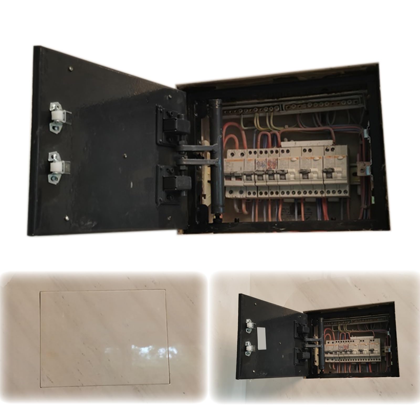 OIFAODAO Stainless steel access door， Hidden Metal Inspection Door Panels for Drywall Ceiling, Home, Offices, Shops, Factories(12x16inch/300x410mm)