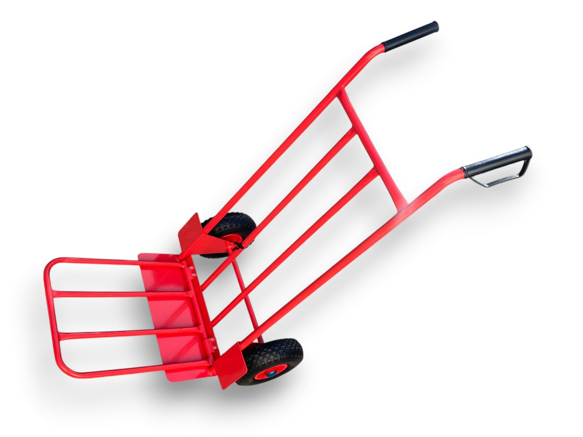 Kibros Chariot Diable manutention 180 kg Plateau pivotant Roues gonflables | Charge 180 kg, plateau pivotant repliable, roues gonflables Ø 260 mm, déménagement transport manutention.
