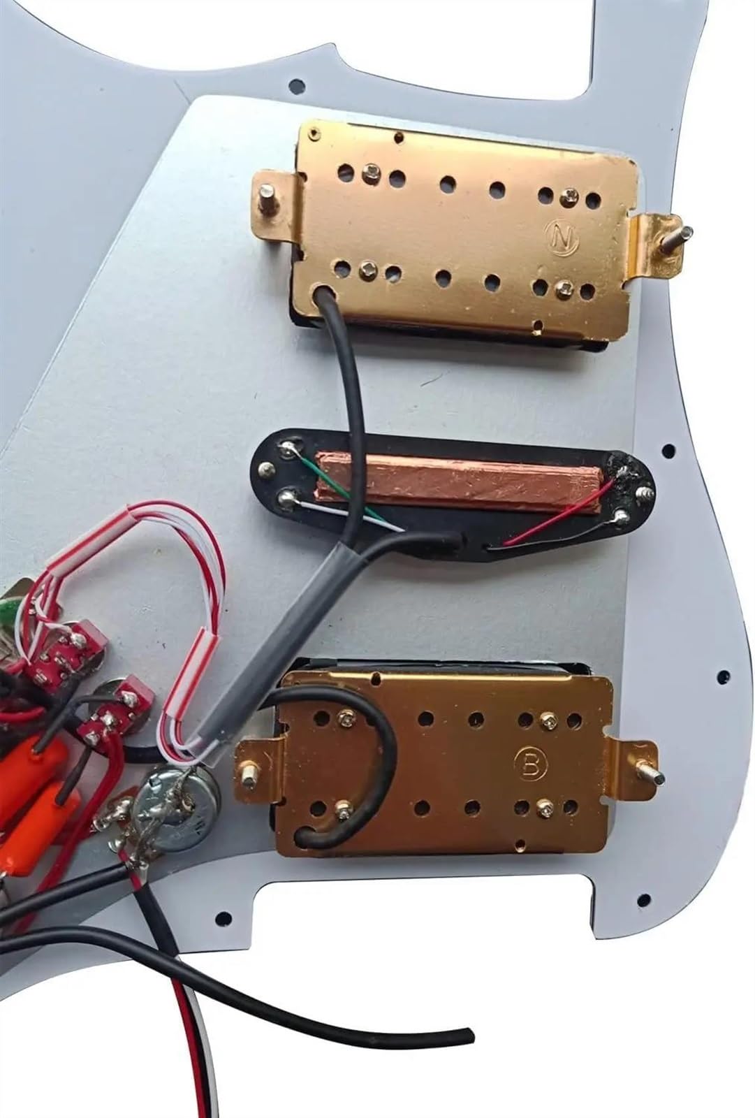 Amazon | 配線済み HSH 高出力ミニハムバッカーピックアップマルチ 4