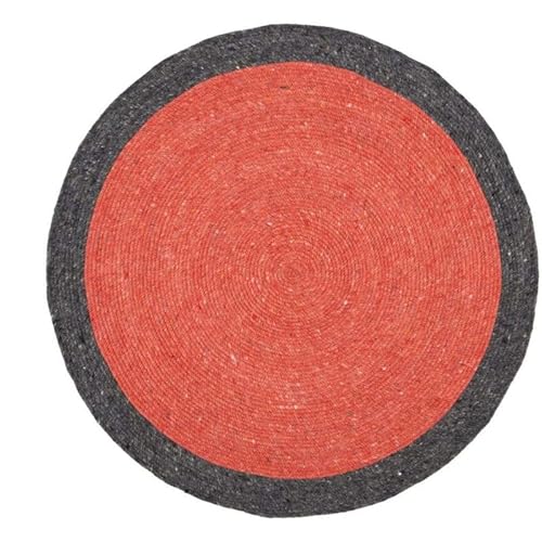 Dnr Alfombra India De Fibra Natural Con Borde Negro De Yute Rojo, 5 X 5 Pies Cuadrados 150 X 150 Cm , Alfombra Redonda Bronceada, Alfombras Trenzadas, Alfombras Orgánicas No Tóxicas Dnr Alfombra India De Fibra Natural Con Borde Negro De Yute Rojo, 5 X 5 Pies Cuadrados 150 X 150 Cm , Alfombra Redonda Bronceada, Alfombras Trenzadas, Alfombras Orgánicas No Tóxicas