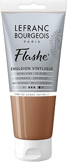 Lefranc Bourgeois Flashe Vinyl Paint, 80ml (2.7-oz) Tube, Raw Sienna