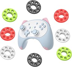 Wuryuema Precision Rings Compatible for PS4,PS5,Xbox one,Xbox series X,Xbox360,PS5 Project Q,Turtle Beach Aim Assist Motion Control Rings (Red2,Green2,White2,Black2)