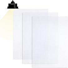 3 Pack Light Diffuser Sheet Adhesive Sticker Soften Light Diffuser Film LED Dimming Film Thick 8.2x11.8inches