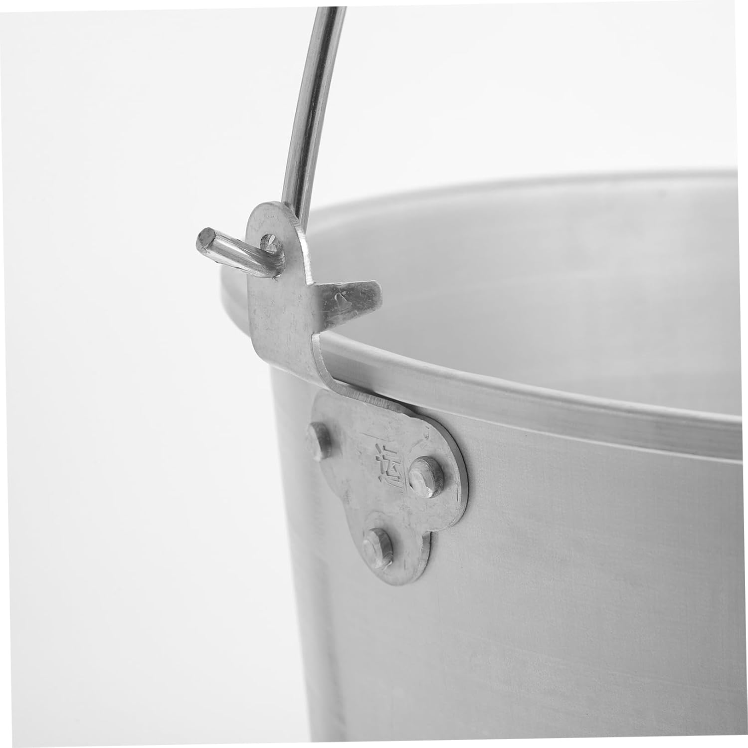 HEMOTON Thick Aluminum Water Bucket for Garden Farm Large Capacity Milk Storage Container Handle Portable Metal Water Holder for Outdoor Indoor Use