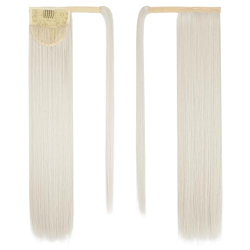 Miniatura 106 de BARSDAR Short Straight Ponytail Extension - 14 Inch Drawstring Black Ponytail Hair Extensions for Women - Synthetic Fake Pony Tails Hairpieces Clip