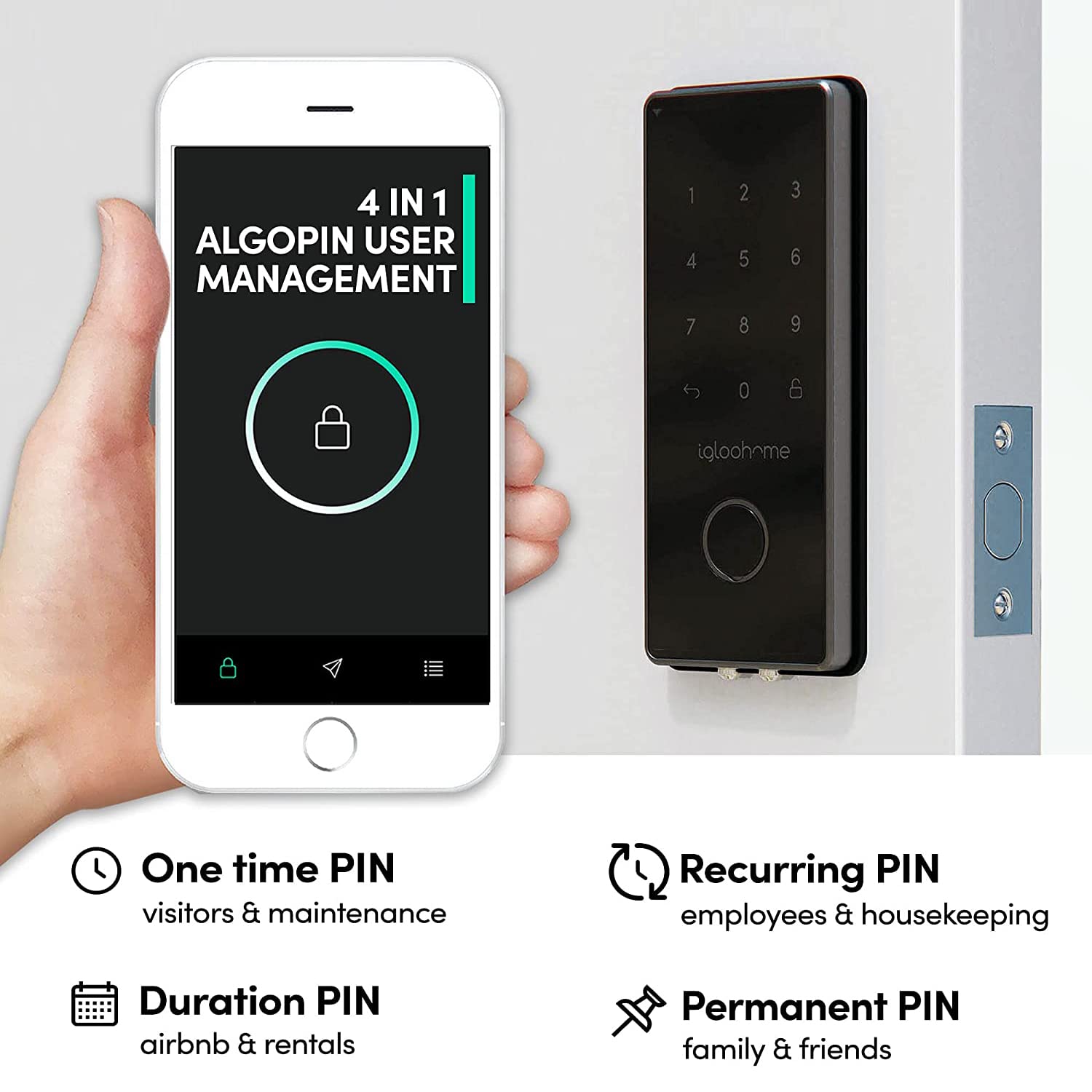 Buy Igloohome Deadbolt 2S Digital Smart Lock, Keyless Entry, Electronic
