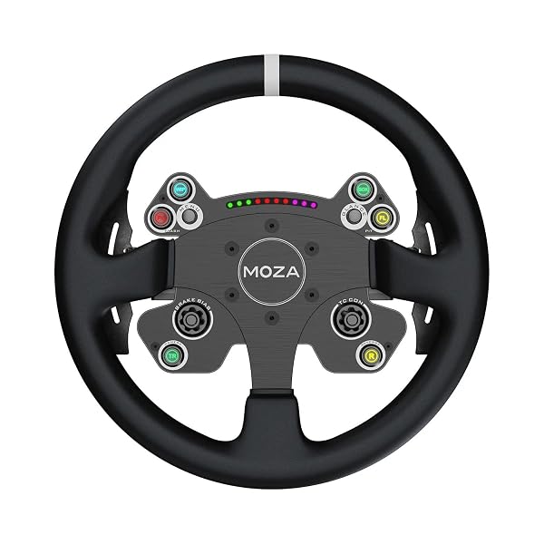 MOZA CS V2P Racing Wheel for PC Gaming Steering Wheel, 13 Inch Aviation Grade Aluminum Alloy Rim, Carbon Fiber paddles,