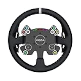 MOZA CS V2P Racing Wheel for PC Gaming Steering Wheel, 13 Inch Aviation Grade Aluminum Alloy Rim, Carbon Fiber paddles, RGB Indicator, Pressable Joysticks and customizable controls