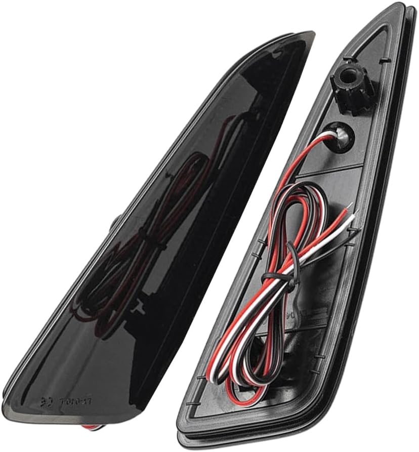 Riloer LED Rear Bumper Tail Reflector Fog Light, LED Rear Bumper Light, LED Tail Reflector Light, Rear Bumper Brake Lamp, Compatible with Toyota C-HR 2017-Up, 81910F4010, 81920F4010 - Red Lens