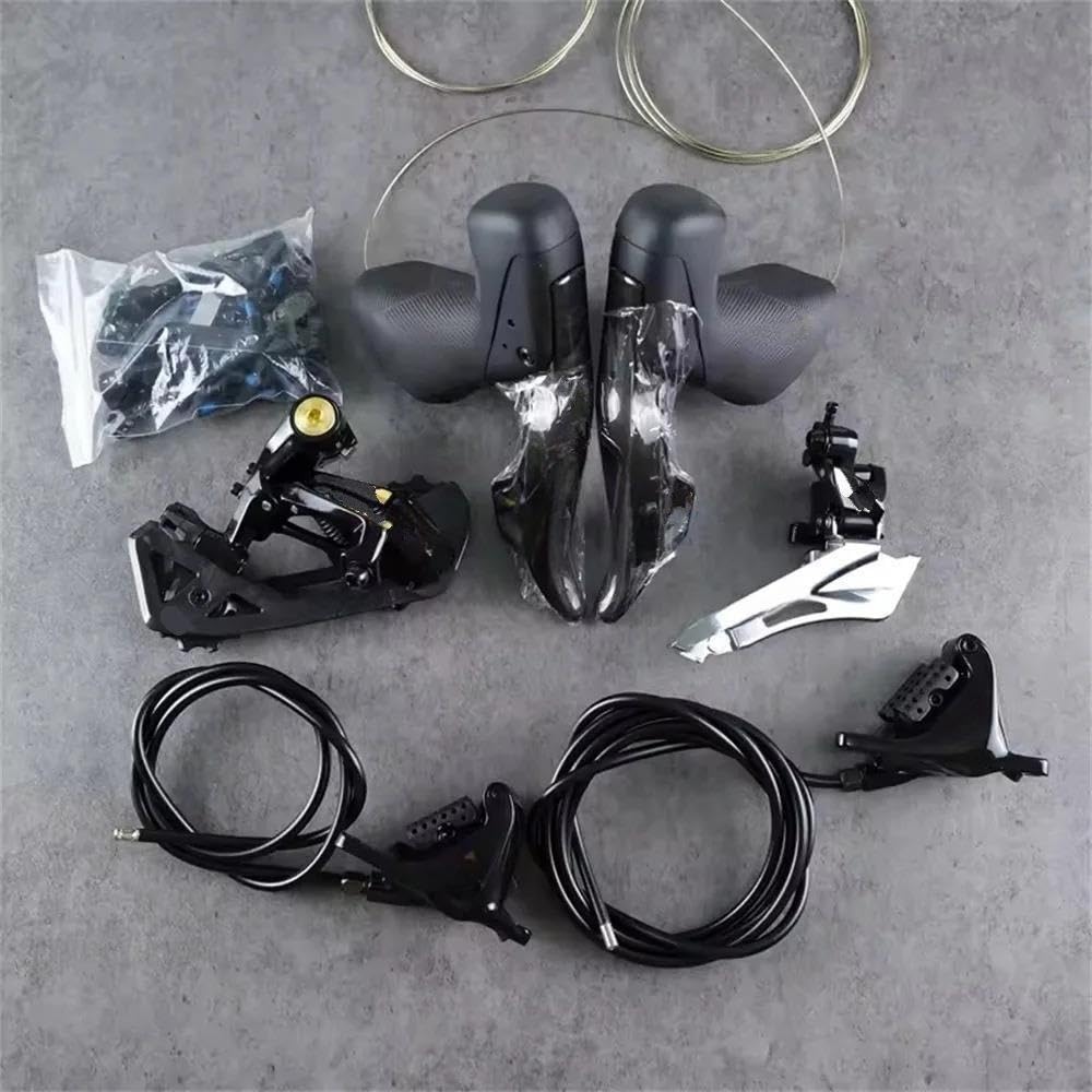 desviador de Bicicleta Desviador Delantero RX12 2x12S 24 Seconds Road 4Kit Palanca Cambio Trasera Fibra Carbono Cambio Post
