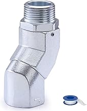 1-inch fuel hose swivel kit, 360° rotating zinc alloy adapter, fuel hose swivel NPT heavy-duty leak-proof connector, hose swivel suitable for diesel transfer pumps and gasoline tanks