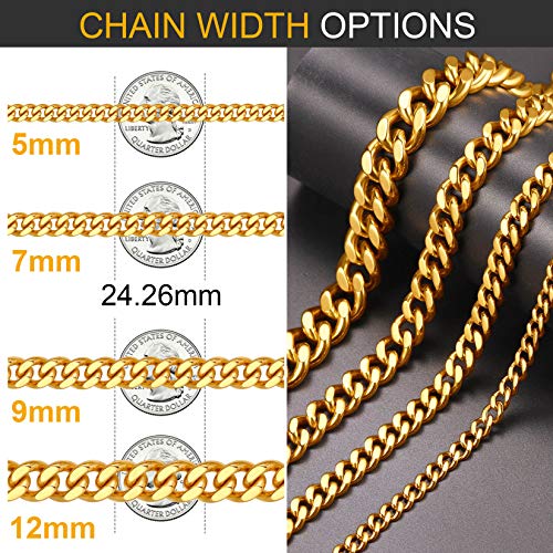 Gold Chain for Men Thick 9mm 26inch Thick Chain Necklace Mens Chain Thick Necklaces by ChainsPro - Used condition - Image 4