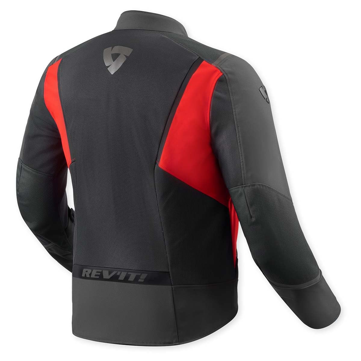 REV'IT! Revit Airwave 4 Giacca tessile da moto, nero/rosso, 3XL