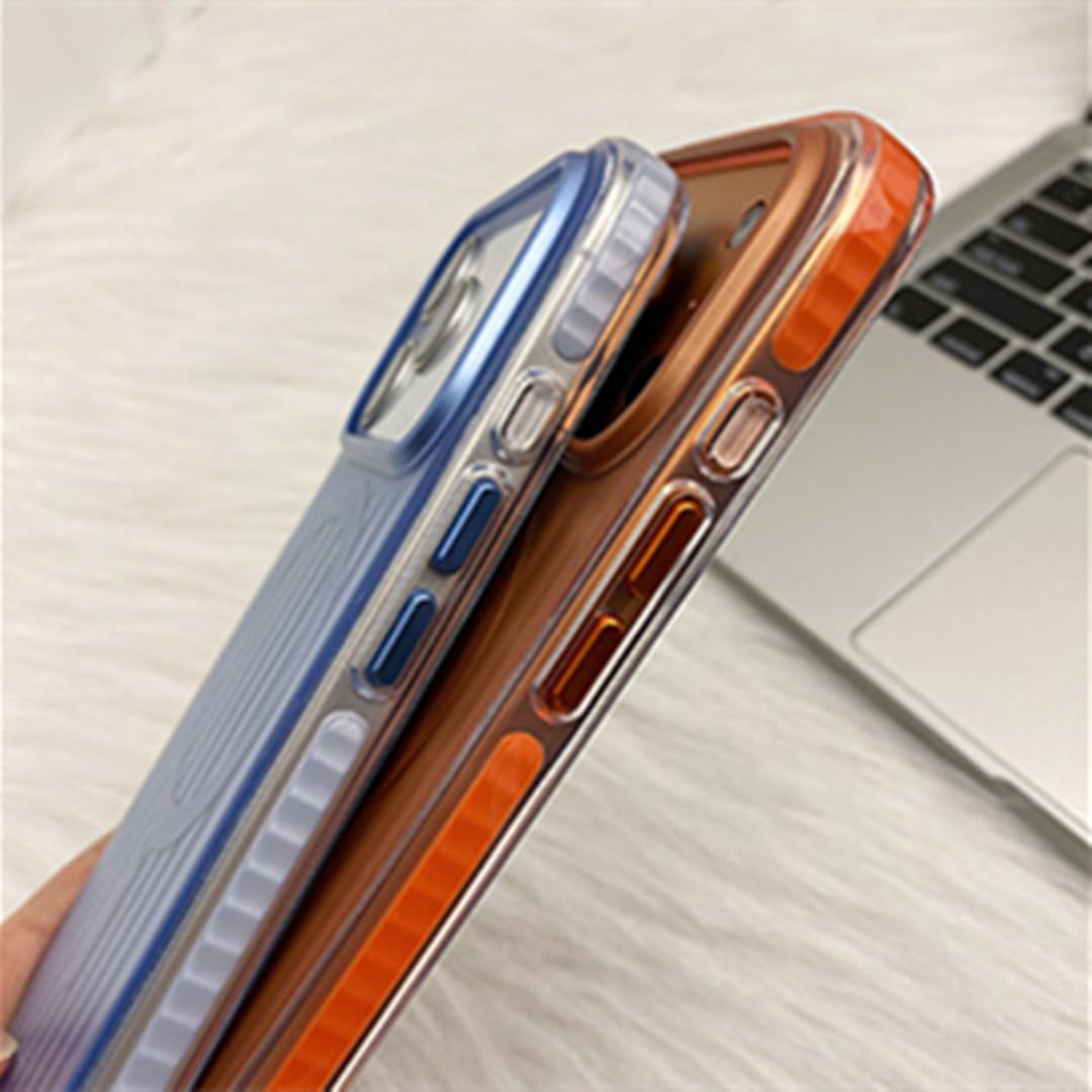 Etui magnetyczne na iPhone'a 15 Pro z matowymi paskami i magnetycznym wykończeniem, z funkcją ładowania bezprzewodowego (do iPhone'a 15 Pro/czarne)