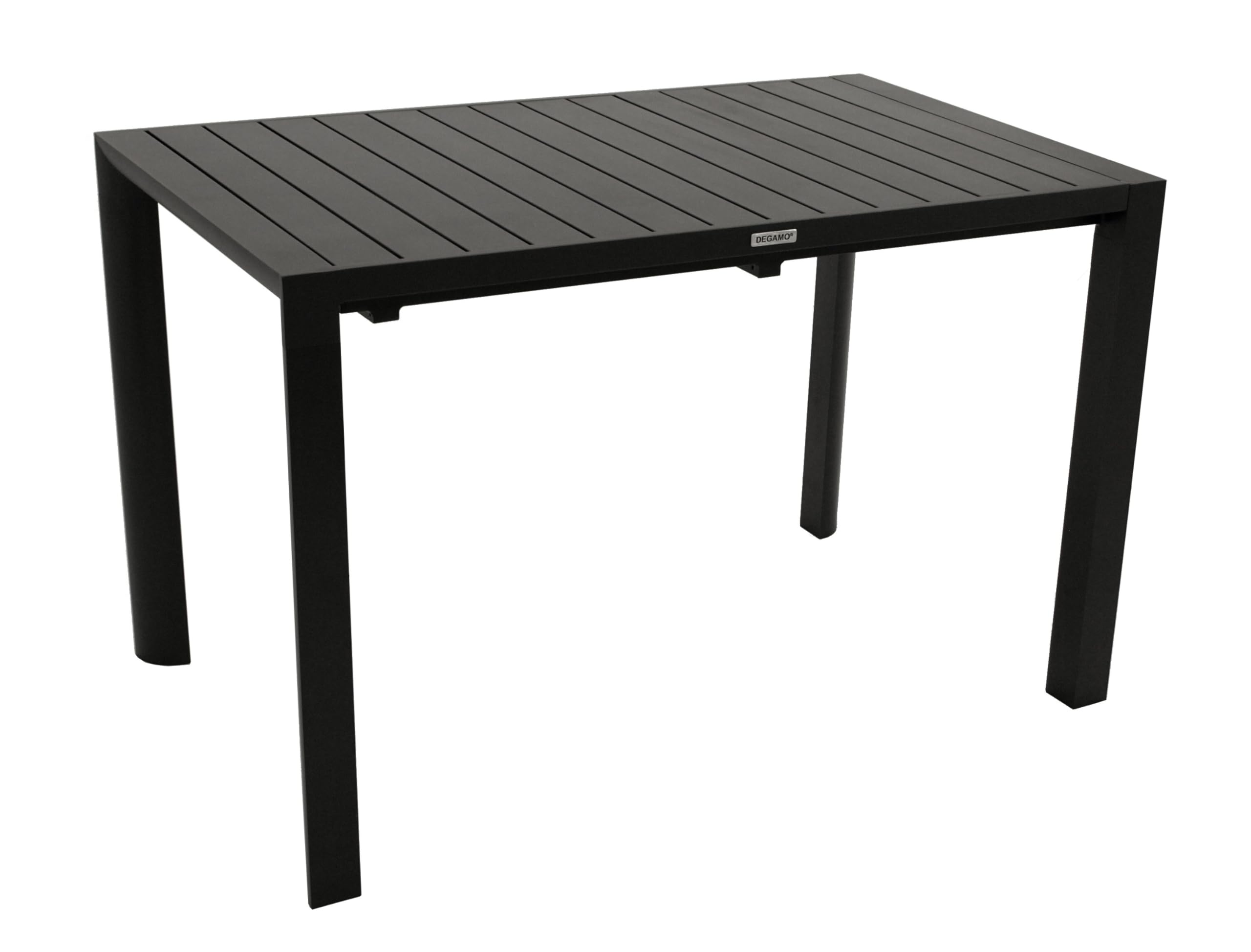 DEGAMO Gartentisch Ausziehtisch Lagos 120/162x70cm, Aluminium anthrazit, Outdoor wetterfest