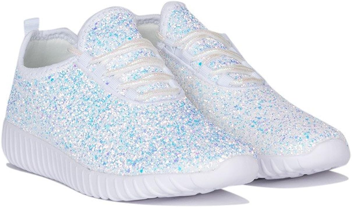 glitter bomb tennis shoes