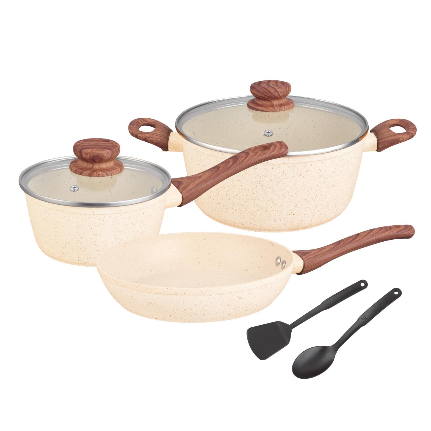 7 PCS NON STICK FORGED COOKWARE SET
