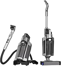 Vozascly W12 Pro Aspirapolvere Lavapavimenti, 4 in 1 Aspirapolvere Senza Fili Intelligente, Montaggio e Conversione, 40Min, Pulizia dei Bordi, Pulizia a Umido e a Secco di Coperte, Vetri e Pavimenti