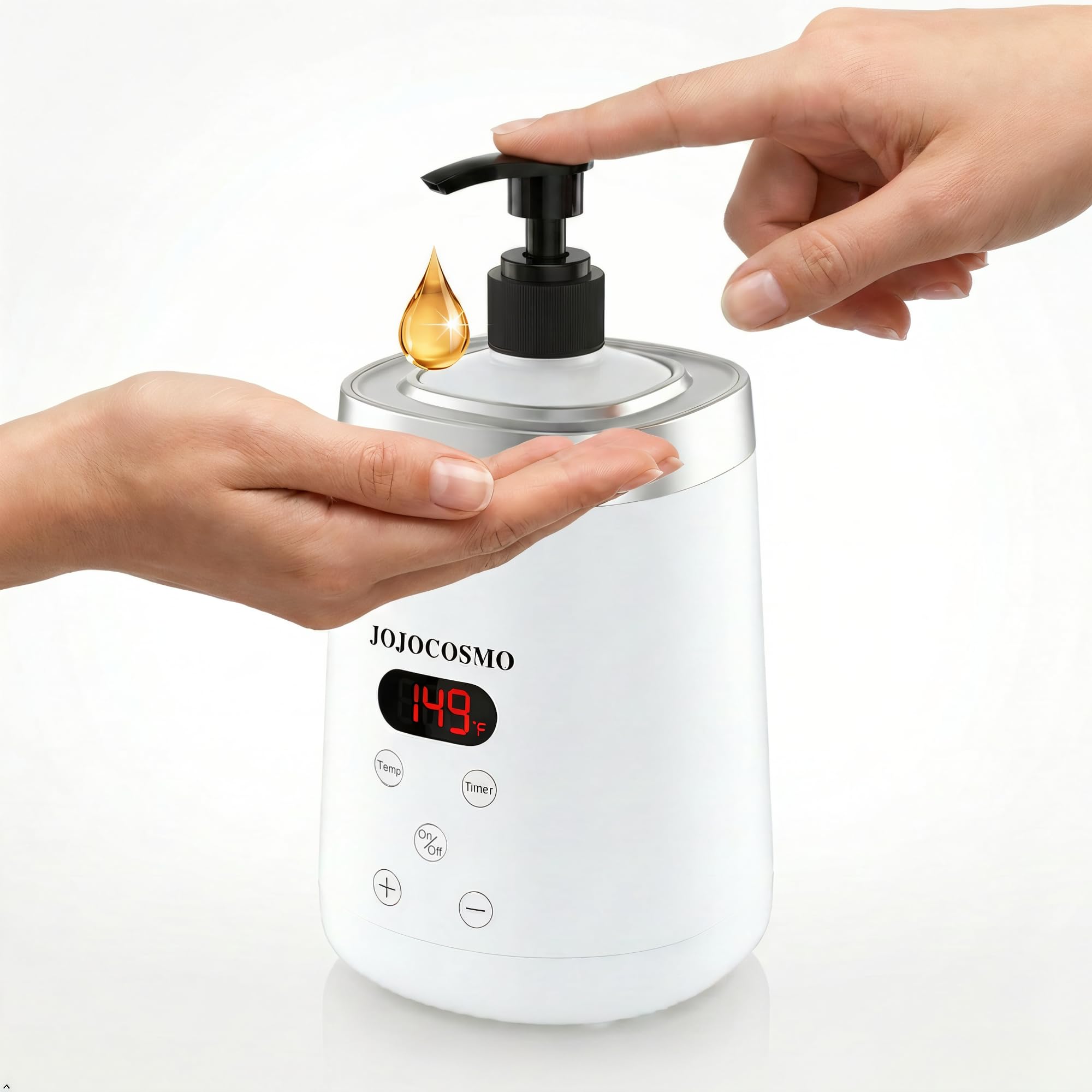 Scaldaolio da massaggio con dispenser per bottiglie, variabile, per salone e spa