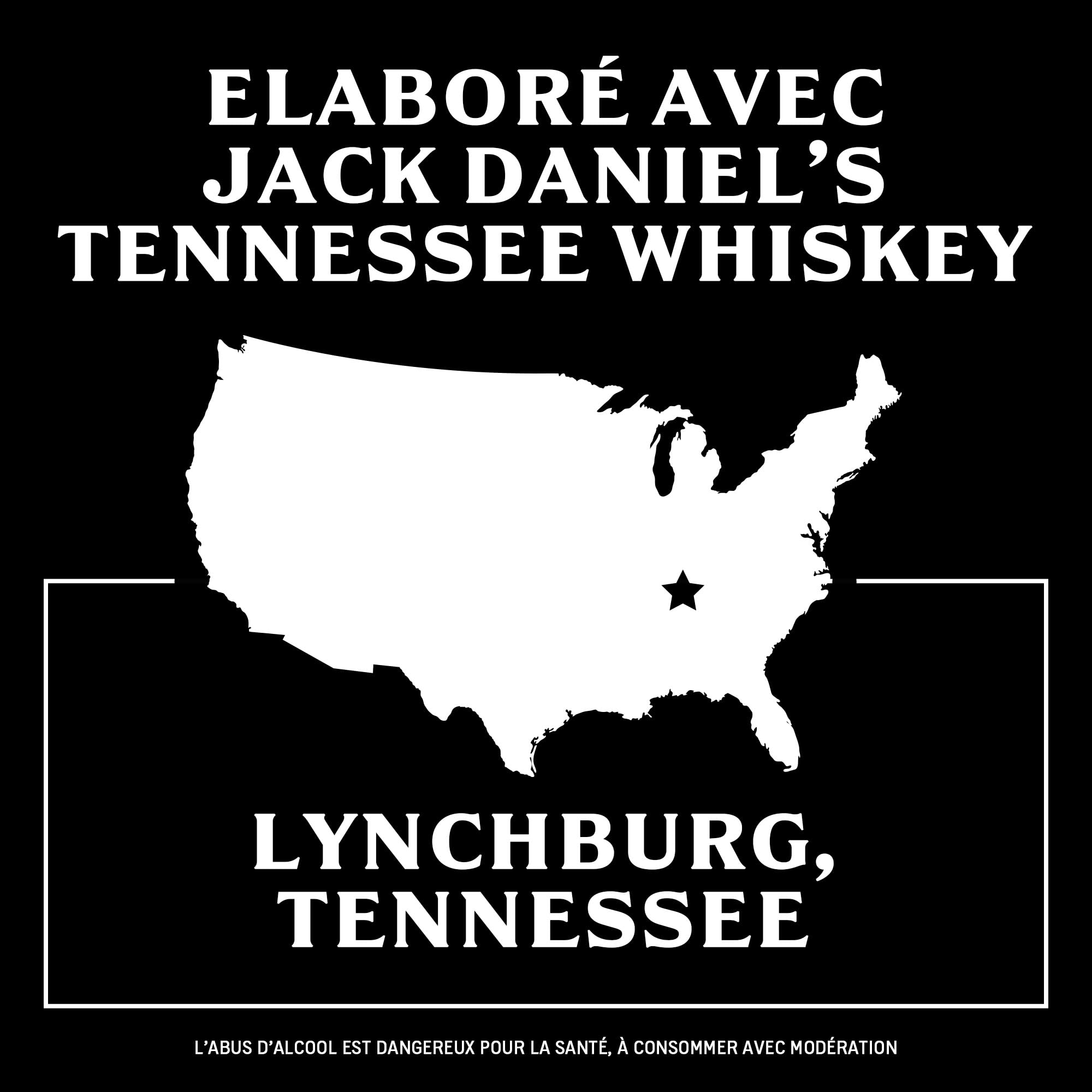 Jack Daniel's Bourbon Tennessee Rye Whisky, 45% vol 70 cl - Boisson Authentique Épicée à Base de 70% de Seigle, Maïs et d'Orge Maltée - Spiritueux à Déguster Pure, sur Glace ou et Cocktail