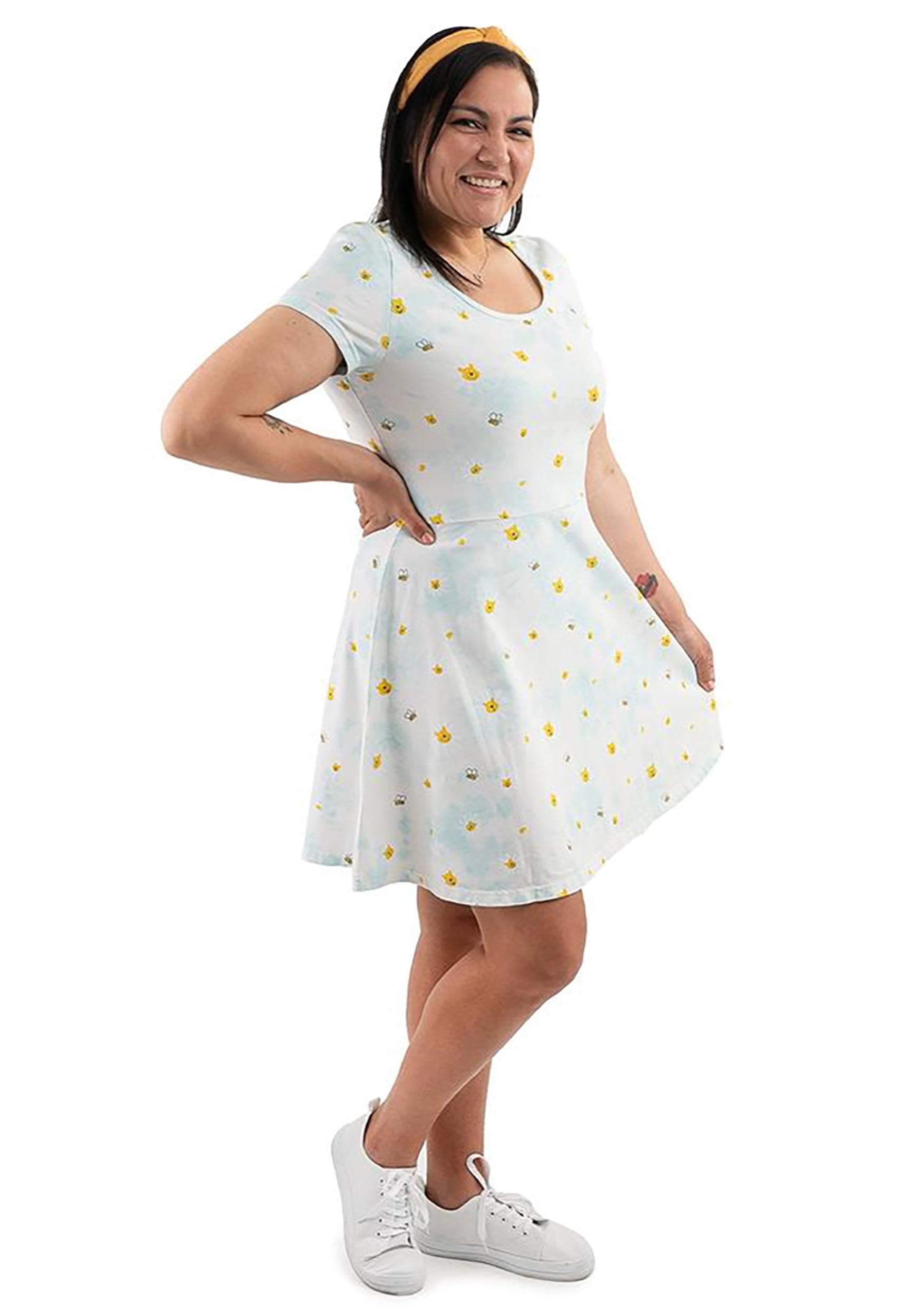 Loungefly x Disney Winnie The Pooh Daisy Skater Dress, Multi, Large