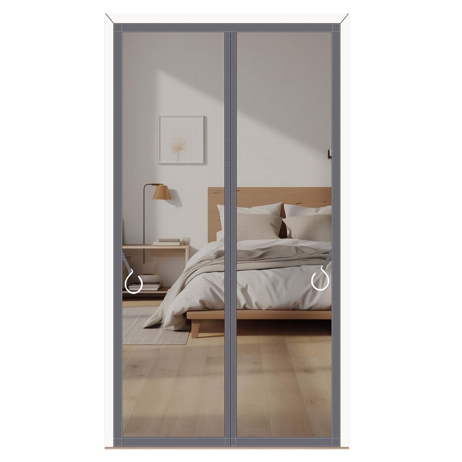 Rilpguyfxsn C Fly Screen Door Urtain With Magneti Closure, Effective Insect Protection For Balcony Door & Home Access, Pet-Friendly, Easy To Assemble, Breathable & Flexible (, 180 X 210 M)